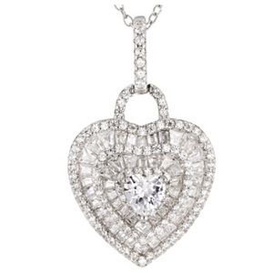Bella Luce Diamond Simulant Heart Pendant